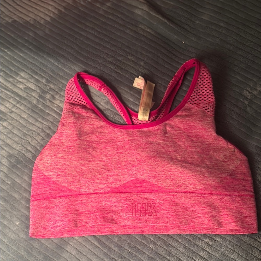 Pink Sports Bra